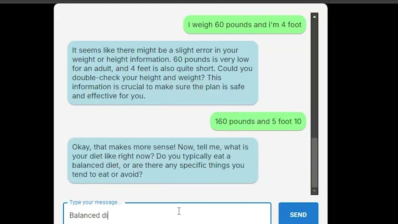 Personal Trainer AI Chatbot